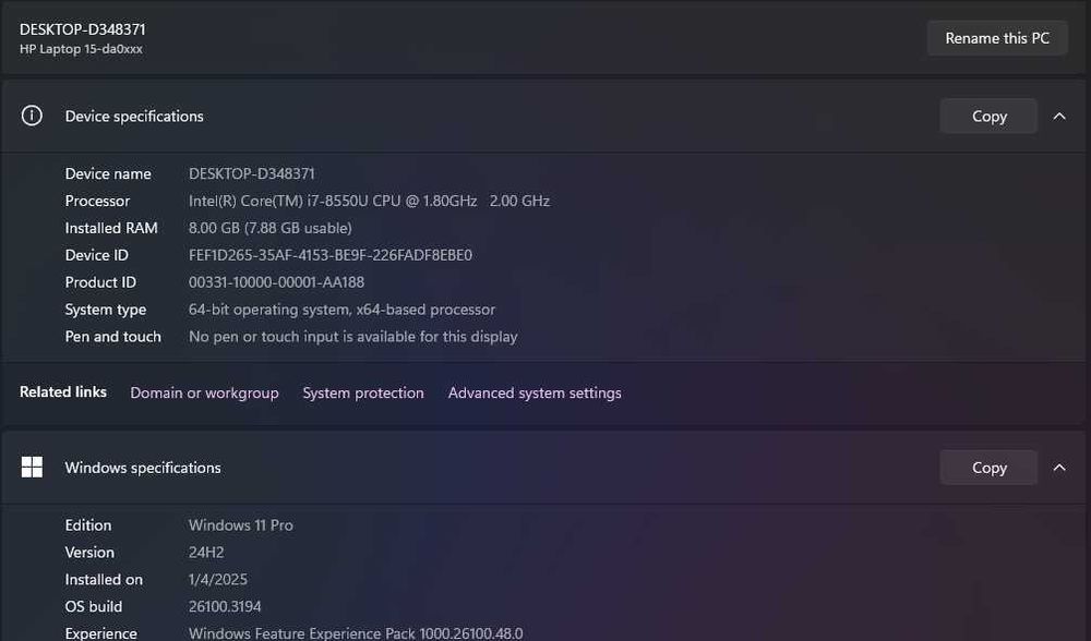 Notebook HP, kompyuter - core I7