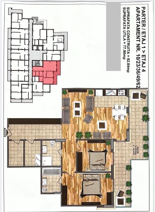 Apartamente zona Macon