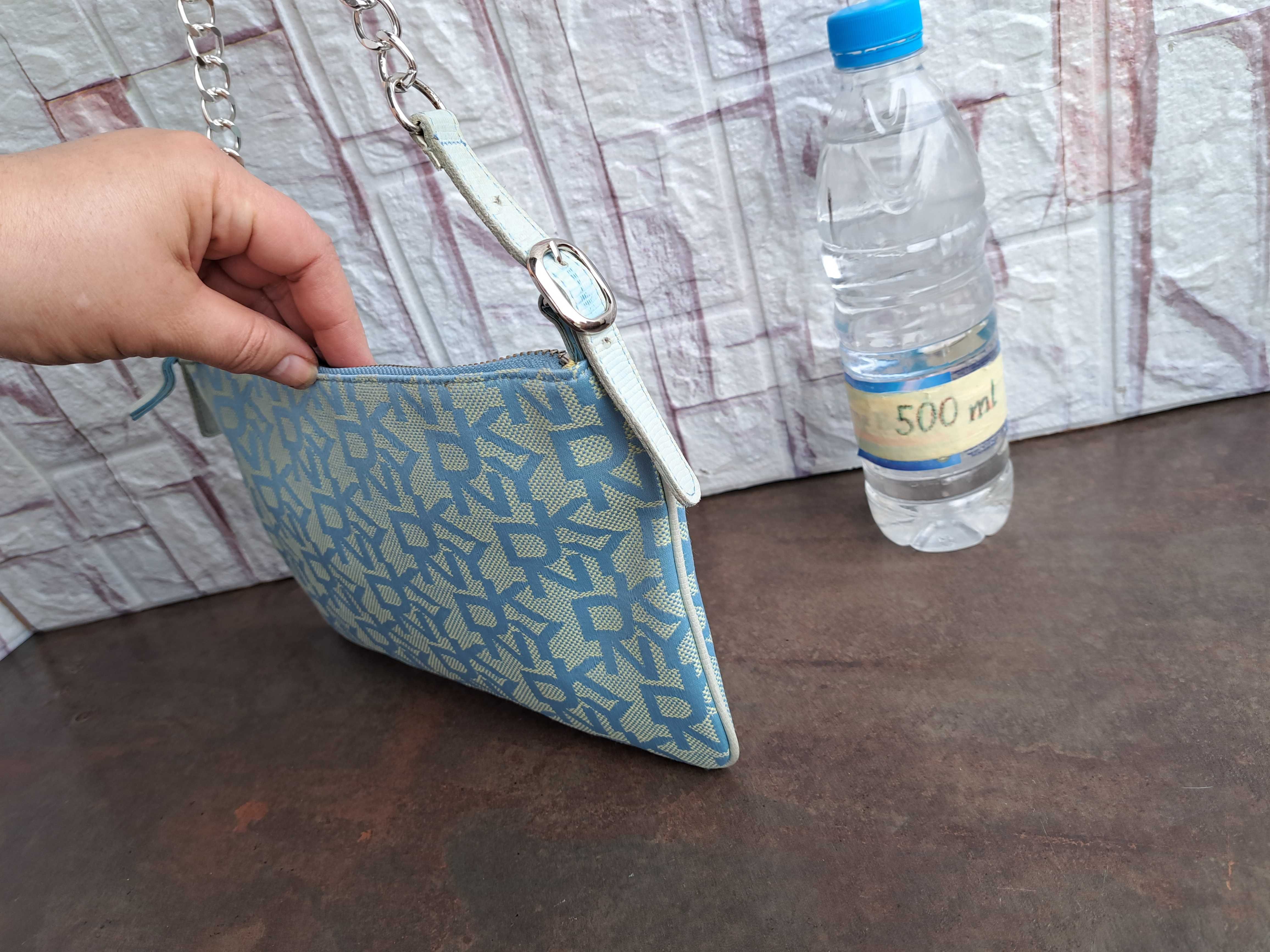 дамска чанта,DKNY  Donna Karan,текстилна малка чантичка,дона карън