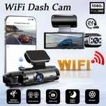 WIFI Видеорегистратор DVR с две камери за автомобили, нощно вижда