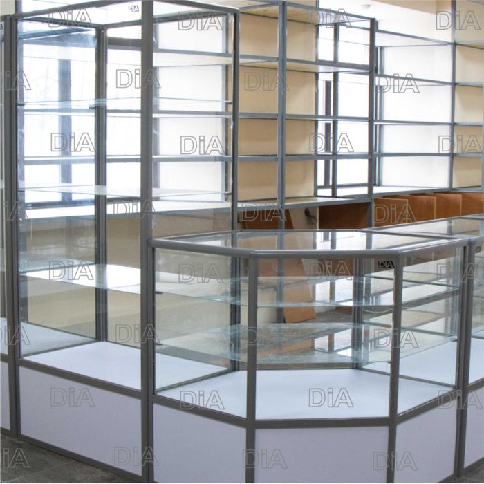 Прилавок витрина, стеклянная, metal oynaly vitrina va prilavkalar