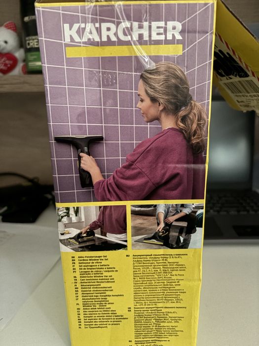 Акумулаторна стъклочистачка Karcher WV 2 Black Edition