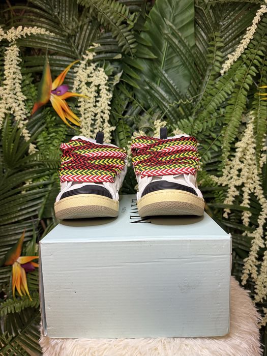 Lanvin Curb Suede White Pink