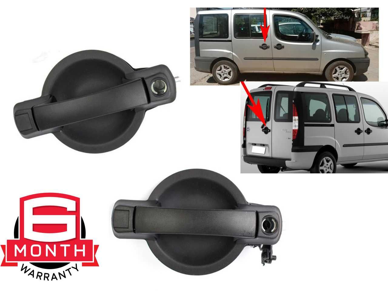 Maner exterior culisanta usa / Maner exterior hayon Fiat Doblo MK1