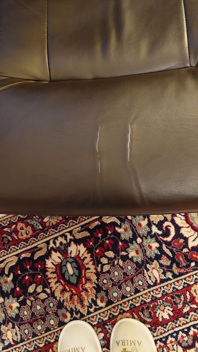 Кожен фотьойл , тъмнокафяв