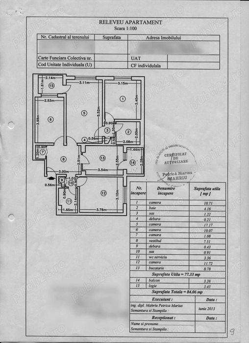 4 camere, et. 2, vedere lac + parc, loc parcare, boxa, mobilat utilat