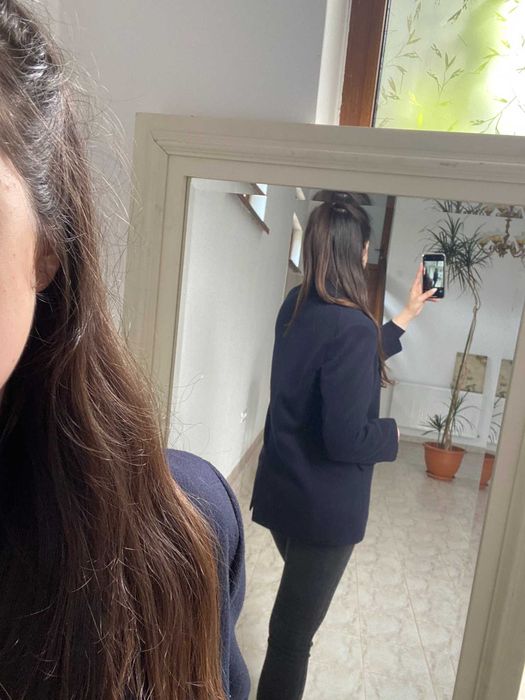 Sacou Coast NEPURTAT (marimea M) bleumarin, din stofa