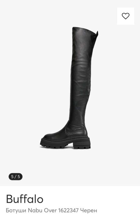 Buffalo дамски ботуши над коляното – елегантен модел, 37 номер, нови
