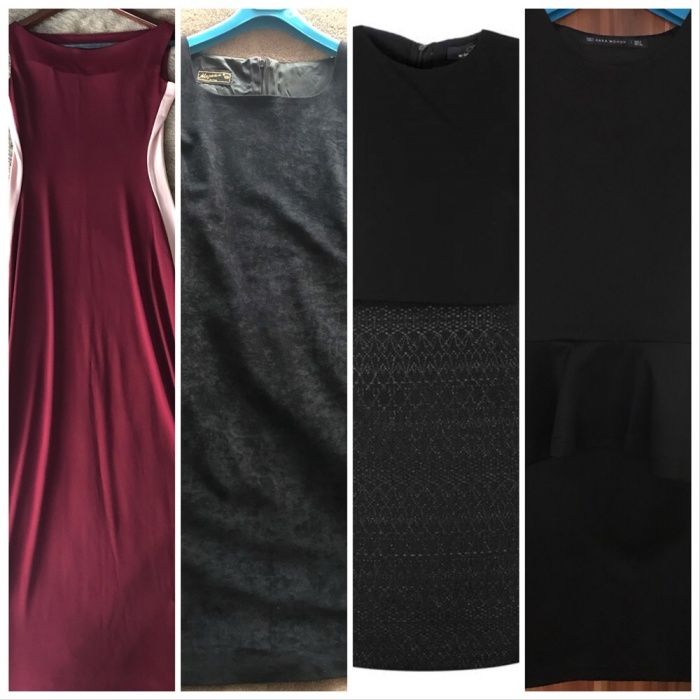 Намалена! Дълга официална рокля супер еластична материя