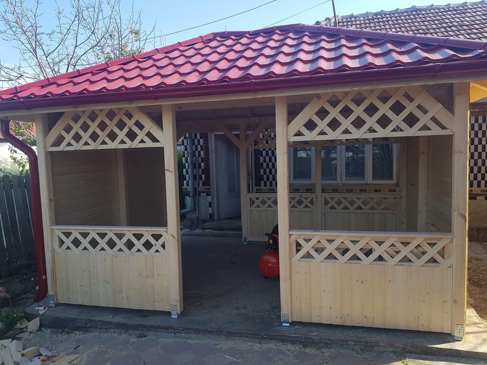 foisoare de gradina terase pergole cabane din lemn