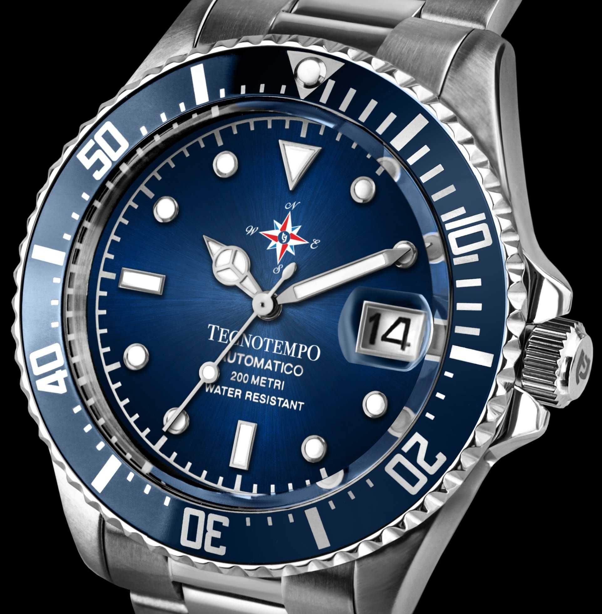 Ceas Tecnotempo Automatic Diver 200M  Wind Rose TT.200.RDVB  - Bărbați