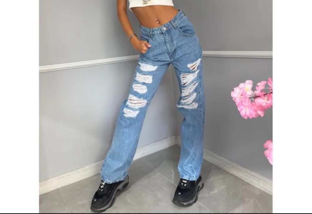 Дънки /Цвят син размер С