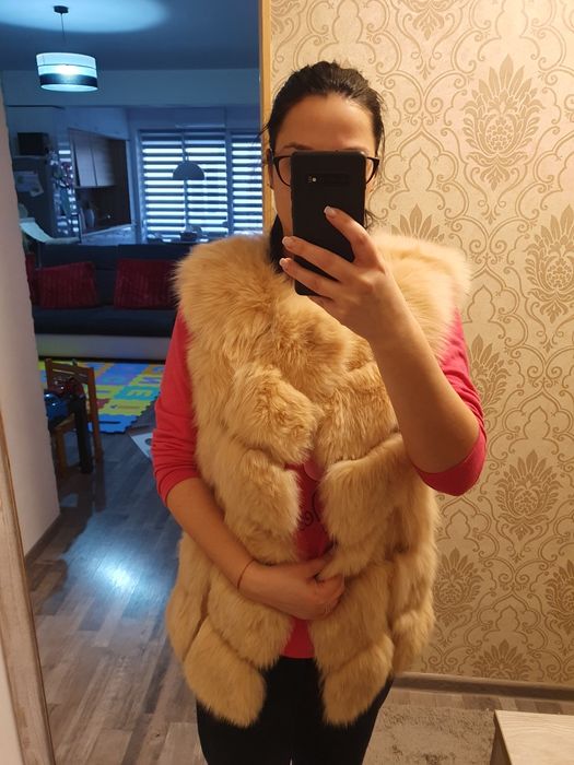 Vesta blana naturala