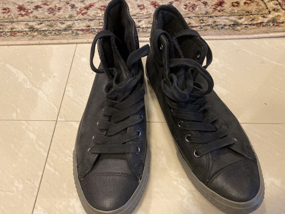 Ghete Converse All Star piele nr 44, groase, stare foarte buna