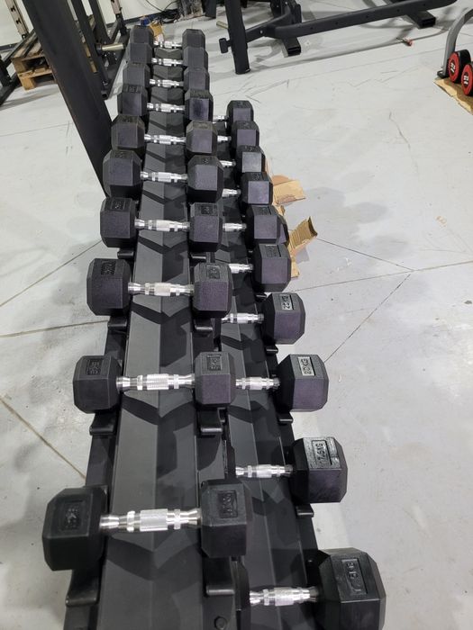 Дъмбели хекс  шестограмни Дъмбели комплект 5-30kg set dumbells
