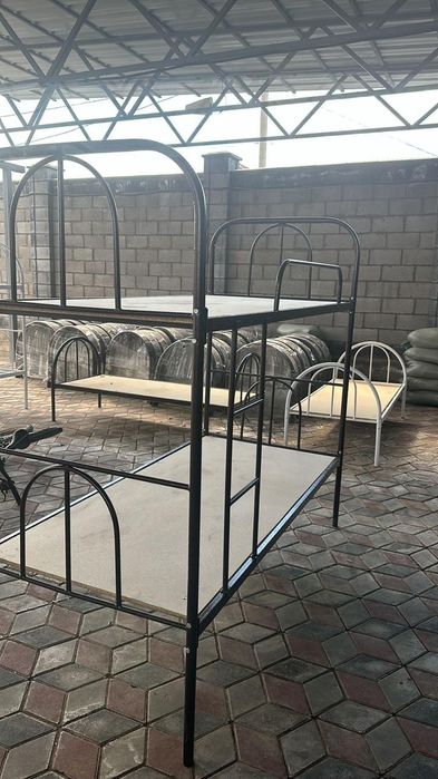 Кровать 2х ярусная , металлическая кровать, Кровать