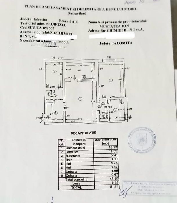 Apartament 2 camere Slobozia, Ialomița