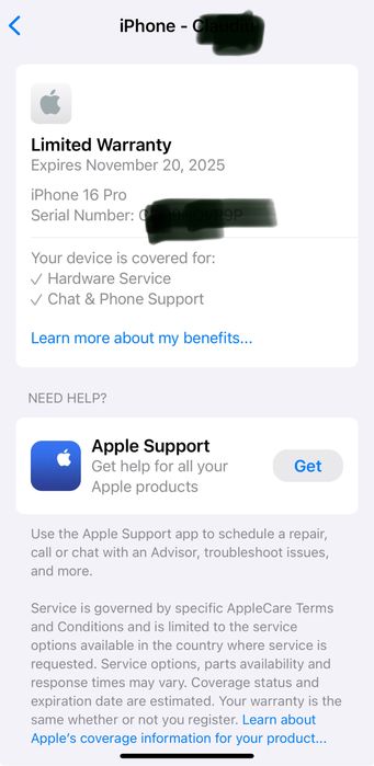 Iphone 16 Pro Titanium -in garantie!