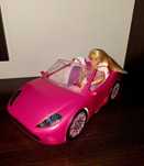 Mașină Barbi + păpușă Barbi Mattel.