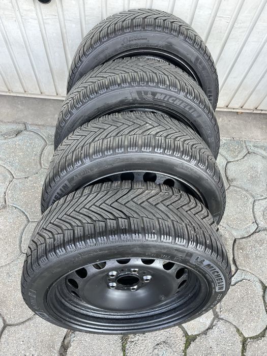 Jante 5x120mm, anvelope iarna 225/45 R17, BMW E46 E90 E91 E81 F20 F30