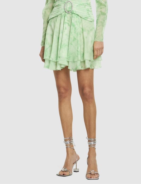 Sandale Mach & Mach cu snur pe glezna si cristal