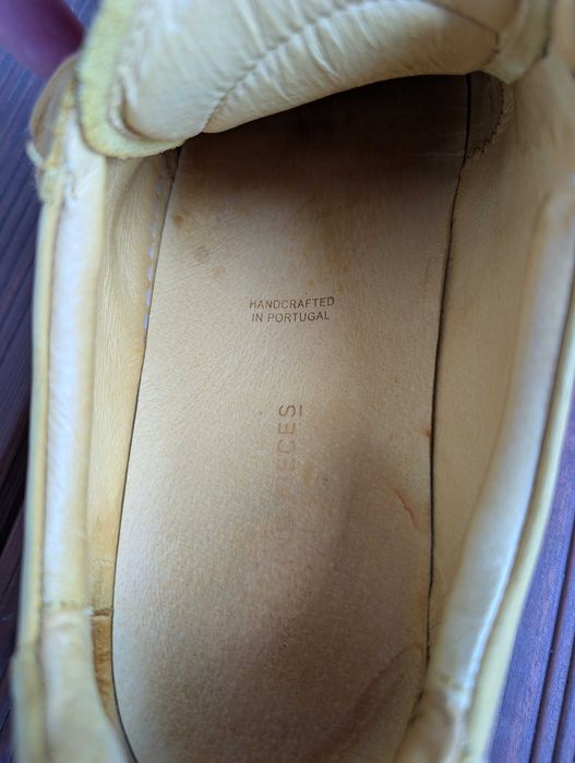 Adidasi Filling Pieces Mondo Low Ripple, galbeni, piele, marime 42