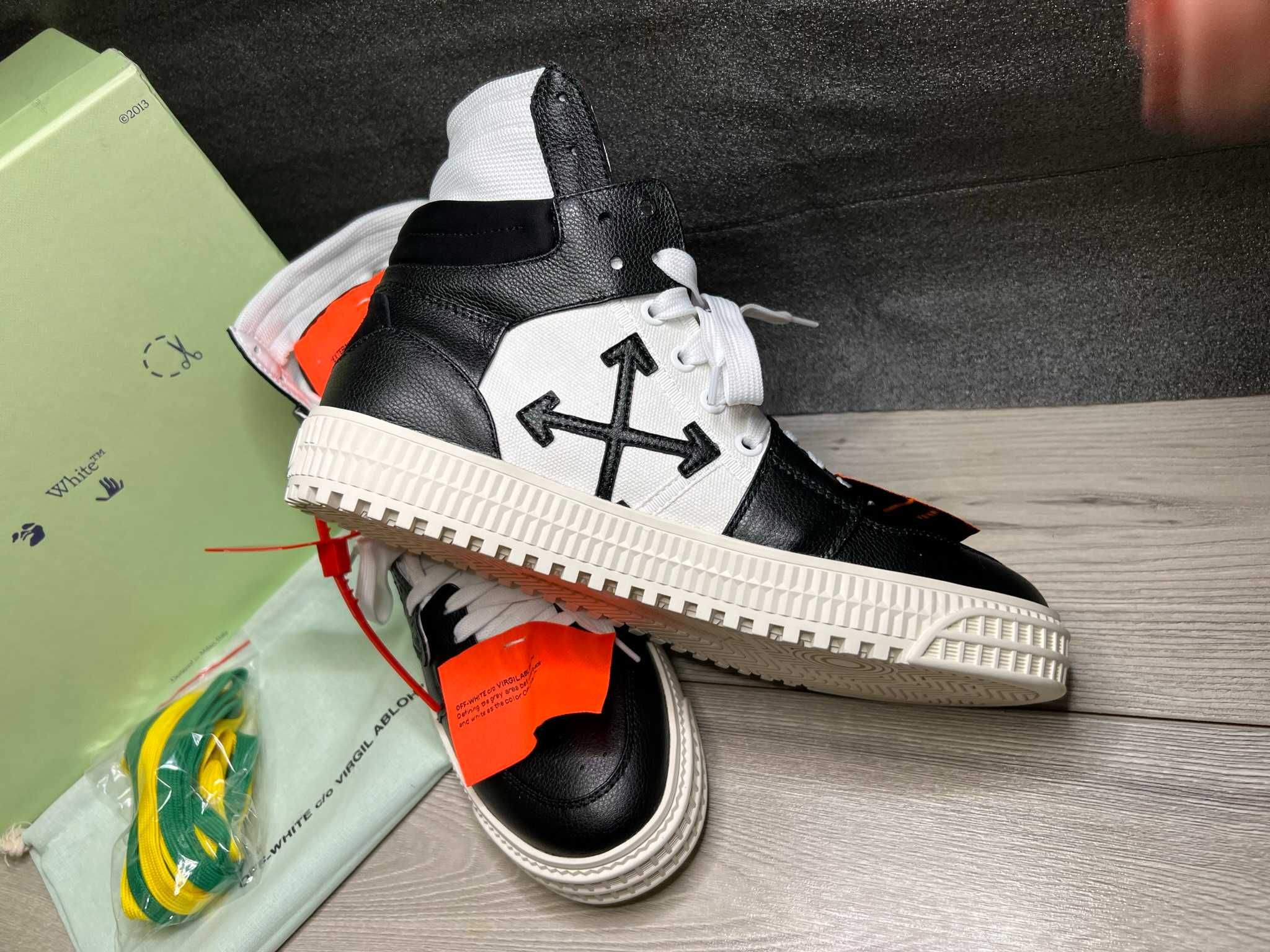 Adidasi Off White Court 3.0 Black White