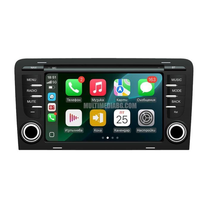 Audi a3 8P 2003г-2013г Мултимедия Навигация Android