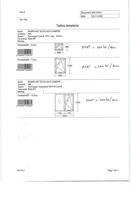 Ferestre  pvc cu  geam termopan