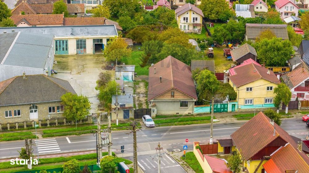 Casă individuală 160 mp, 1.200 mp teren, garaj și spațiu comercial