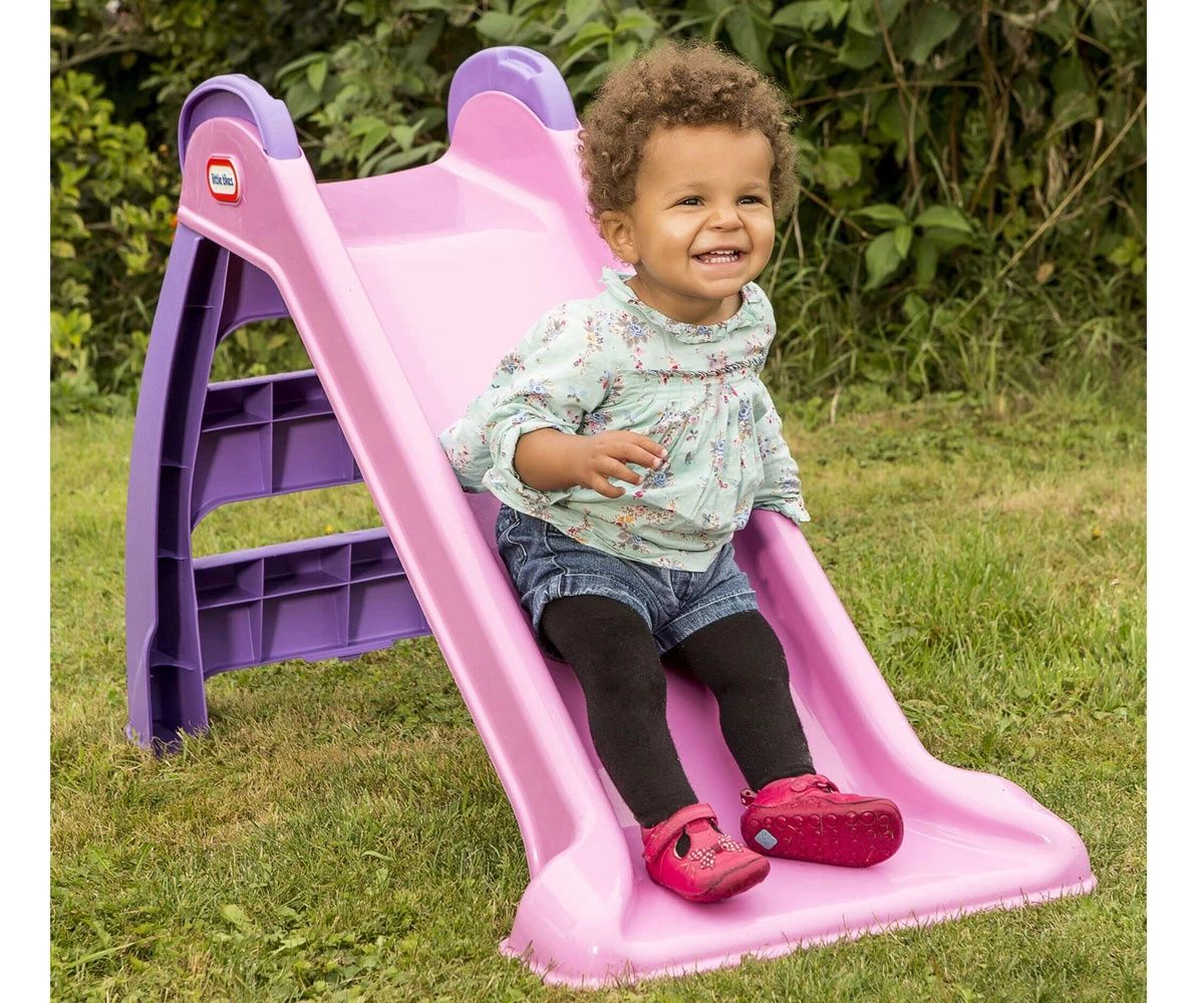 Моята първа пързалка Little Tikes, розово-лилава