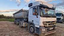 Vând ansamblu Mercedes Actros+Semiremorca  Basculabila