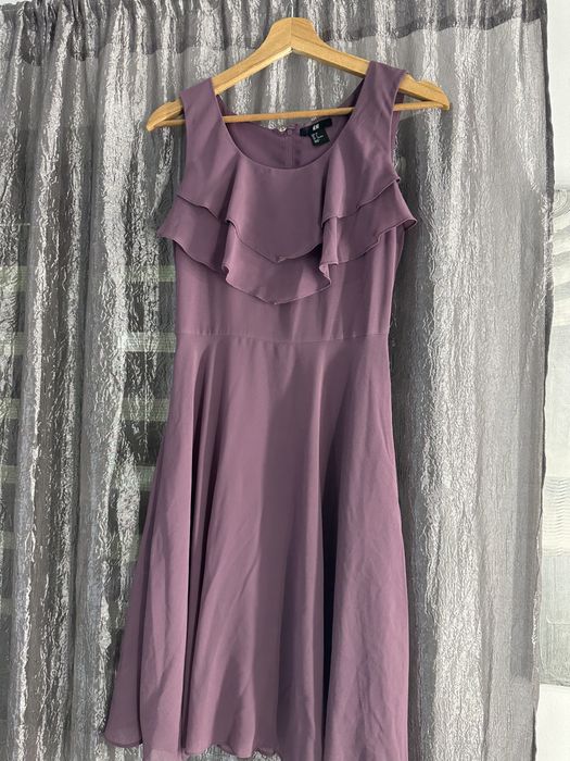 Rochie voal lila H&M marime XS