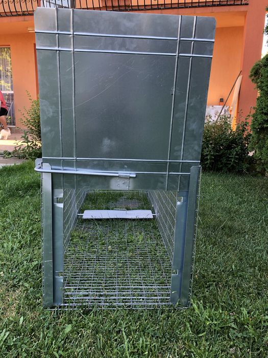 Capcana vulpi cu doua intrari -cu momeala vie 140 cm