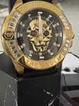Ceas quartz unisex Philipp Plein decorat cu cristale Swaroswki