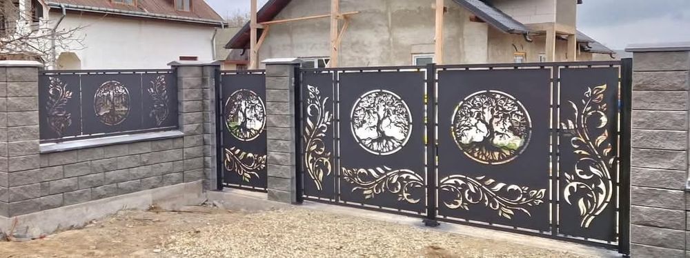 Porți moderne debitatare cnc