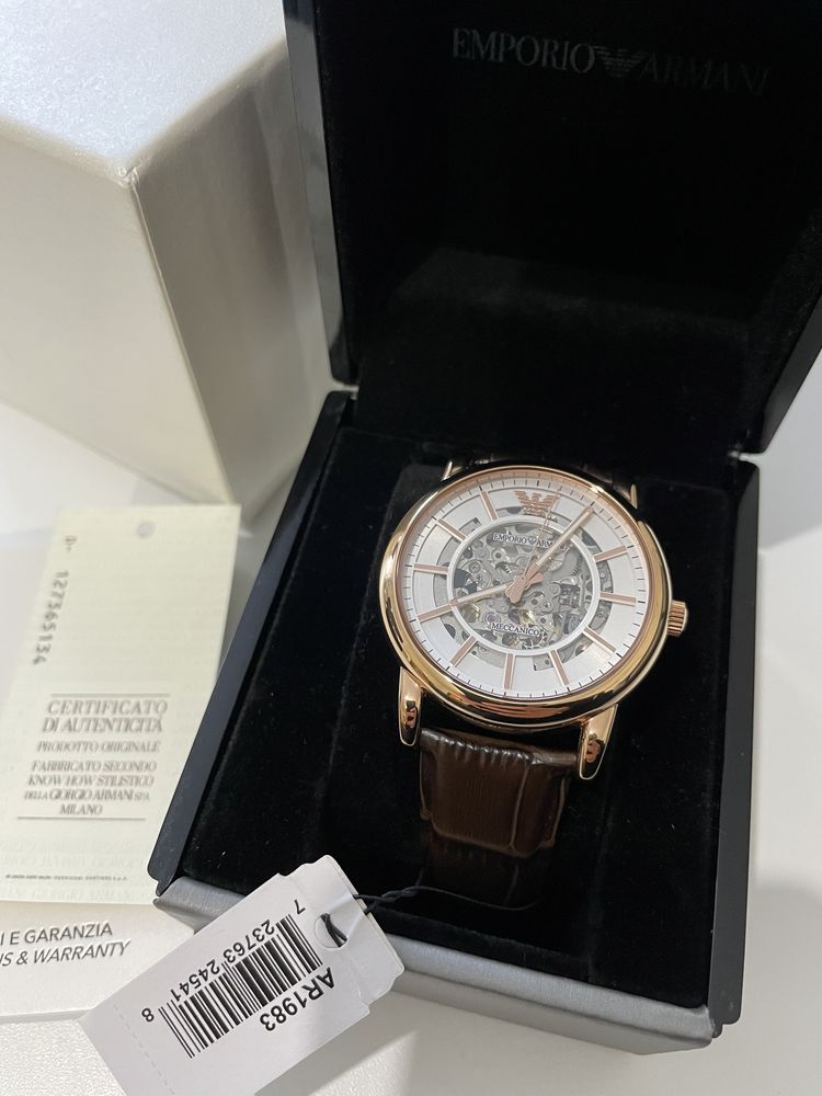 ПРОМО! Оригинален автоматичен часовник Emporio Armani Luigi Meccanico