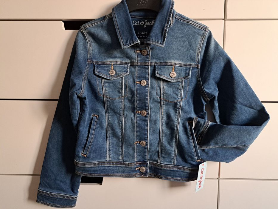 Детско дънково яке /деним/, размер 10/12 години, ново