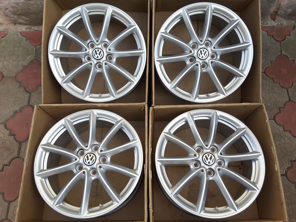 jante aliaj 17;5x112;originale Vw Passat b6,b7,Touran,Golf 5,6,7,jetta