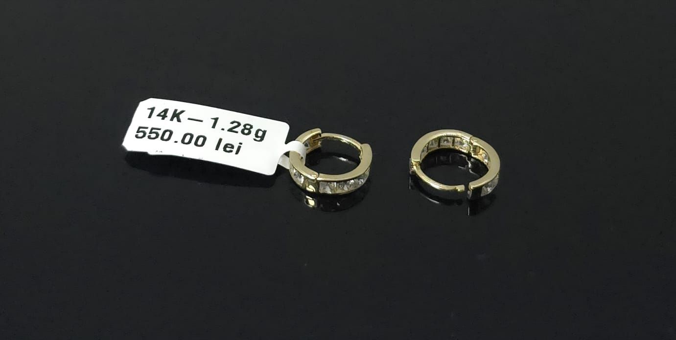 Cercei aur 14k 1.28gr