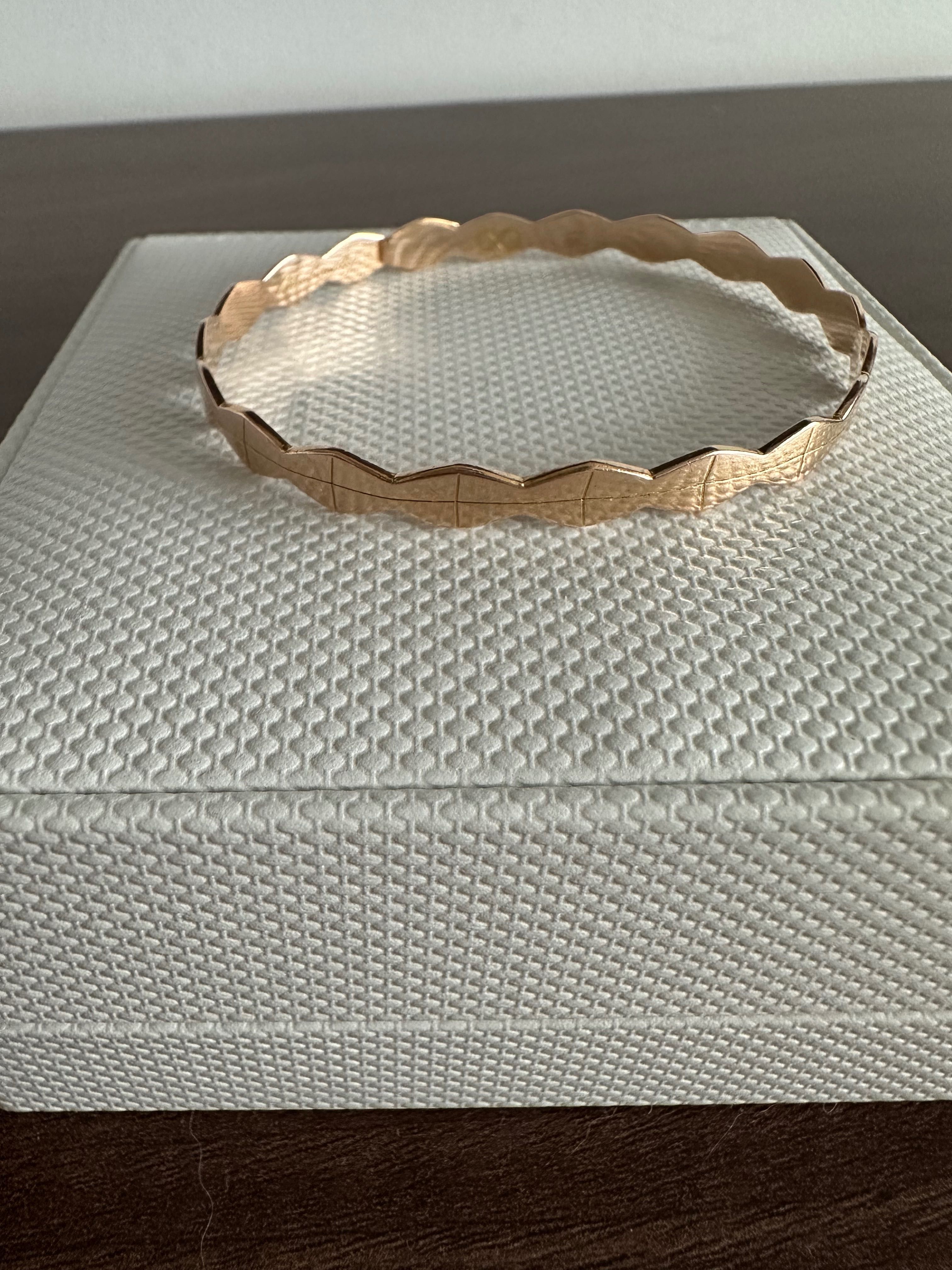 Vand bratara Malvensky, aur roz, 14KT
