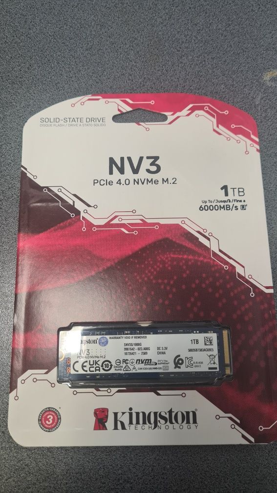 SSD Nvme 1 Tb PCIe 4.0 Kingston