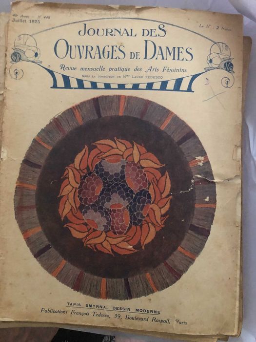 vand 20reviste vechi frantuzesti "Journal des Ouvrages de Dames" Paris