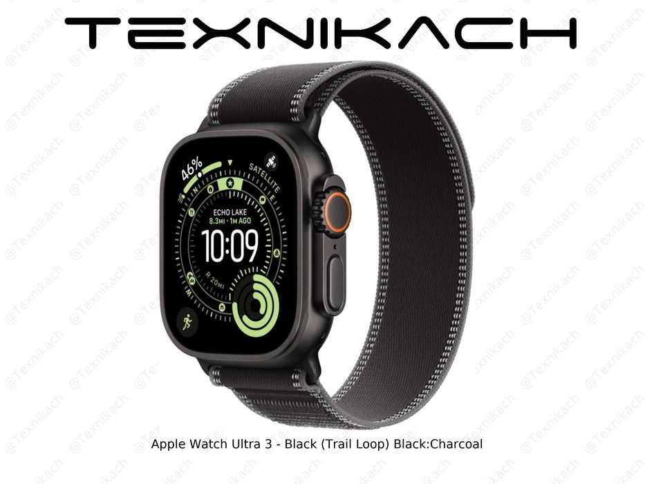 Новый • Apple Watch Ultra 3 - Black (Trail Loop)  • Доставка