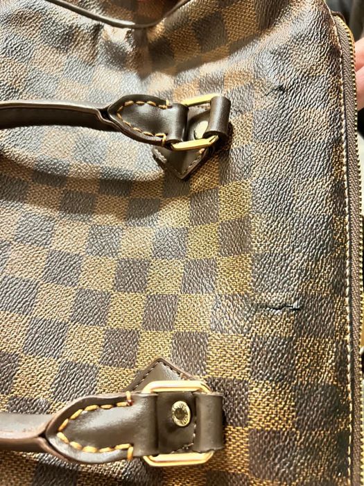 Geantă tip Louis Vuitton Speedy Damier, stare uzata