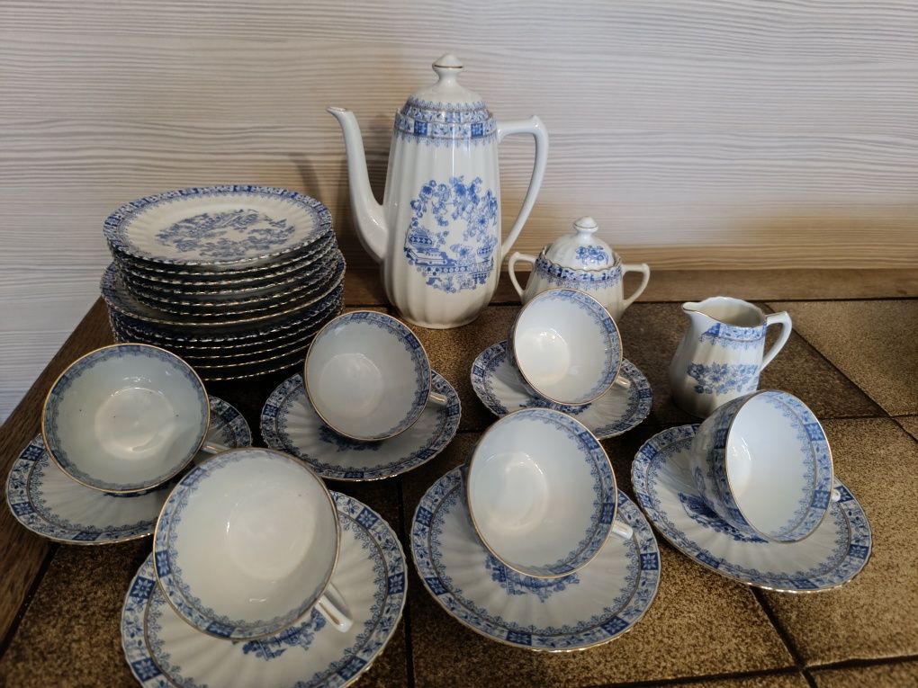 Serviciu Bavaria China Blau 6 persoane