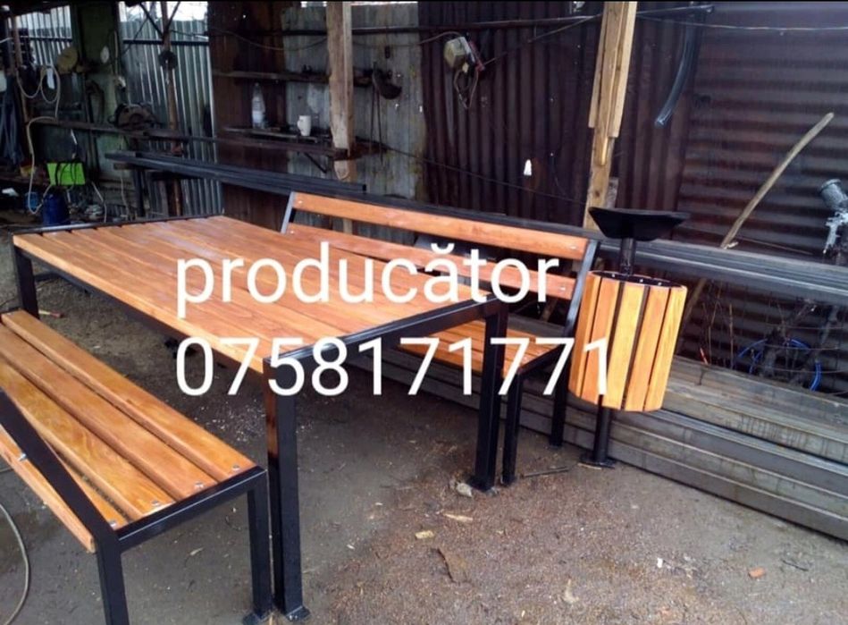 Mobilier stradal.bănci stradale coșuri pentru gunoi