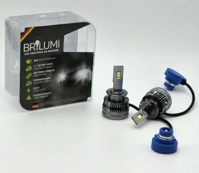 LED крушки за фарове D4S - BRILUMI XENITE - 100W - CANBUS 6000K