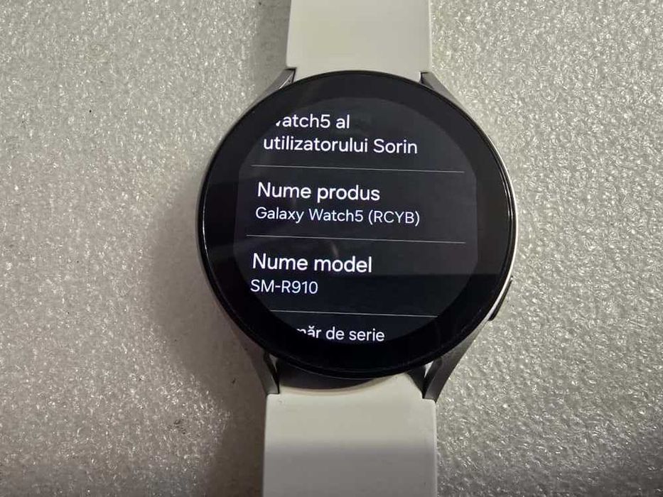 Smartwatch SAMSUNG Galaxy Watch5, 44mm, Wi-Fi, Android, Alb