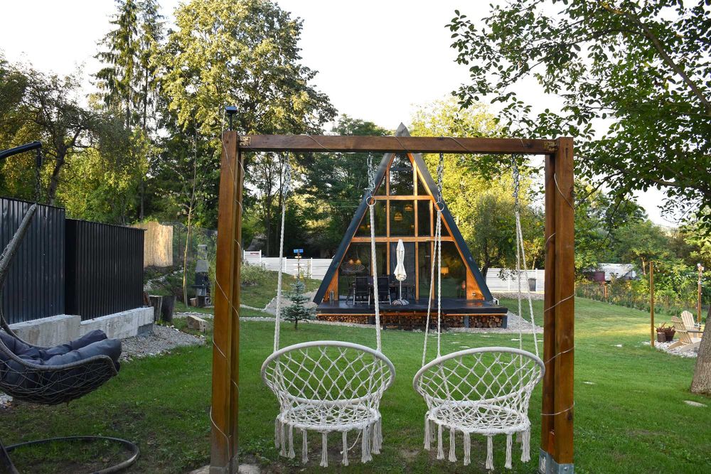 Cabana Zeneris A-Frame · Grătar · Home Cinema · Foc · View pădure